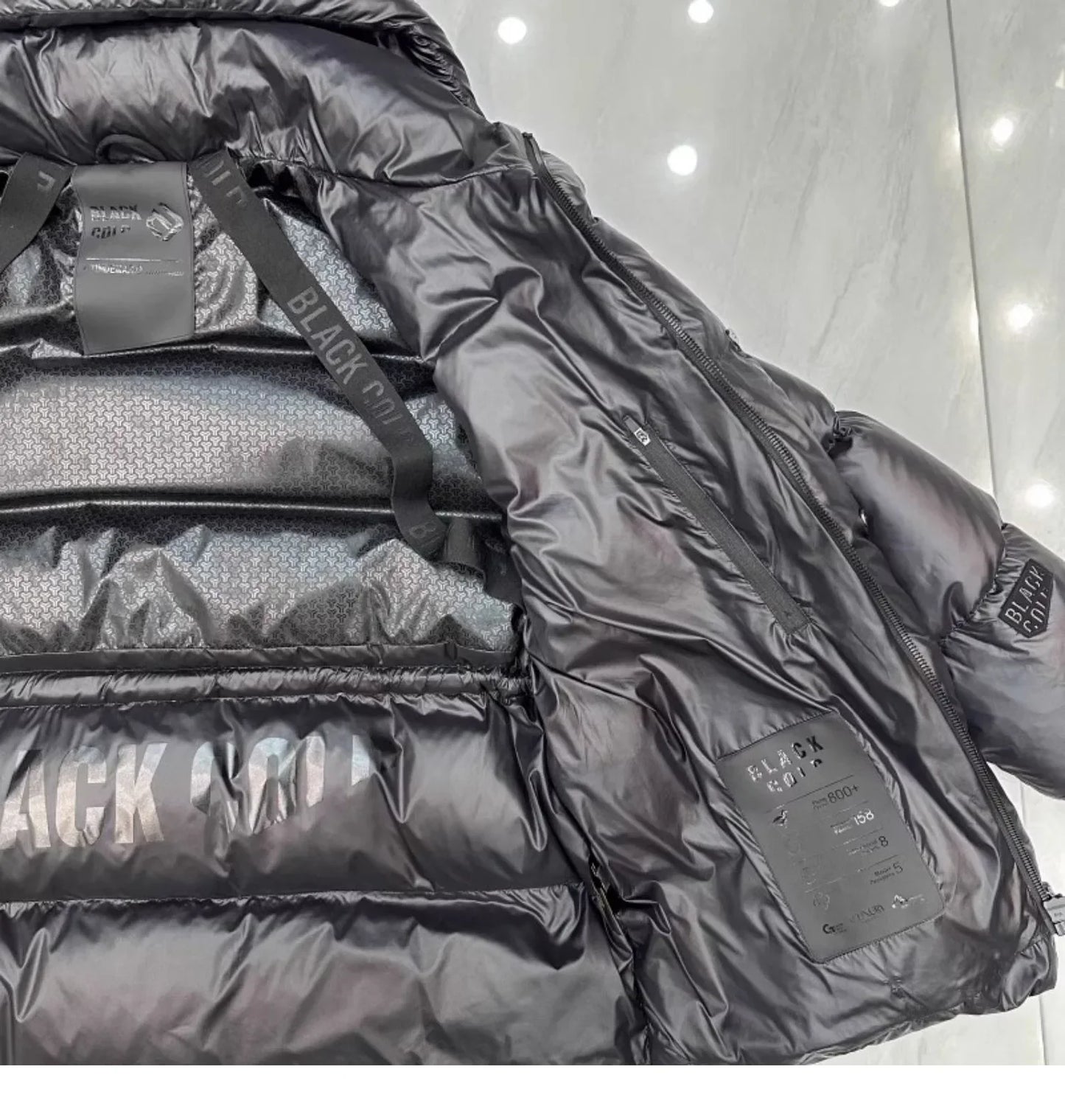 CXFS 2025 New Winter High Waisted 90% White Duck Down Coat Women Hooded Loose Thickened Warm Black Extreme Cold Puffer Jacket