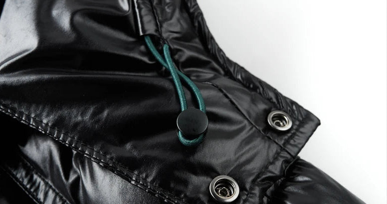 Winter Men’s Glossy Down Jacket – Lightweight Waterproof Short Parka