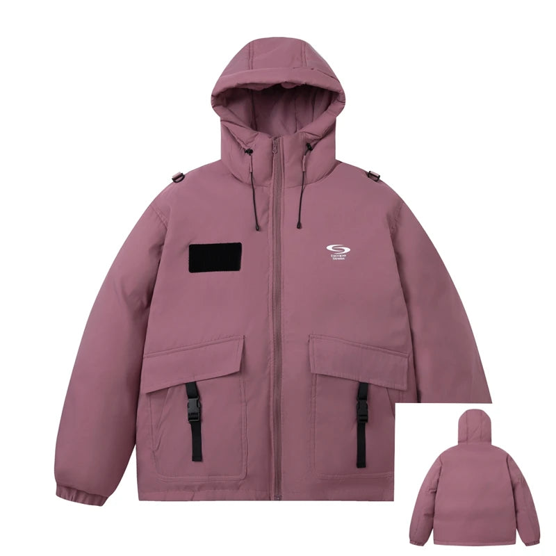 Down Jacket with Hood Winter Puffer Coats Woman Outerwear Women's Lightweight Padded Jackets Warm Parkas