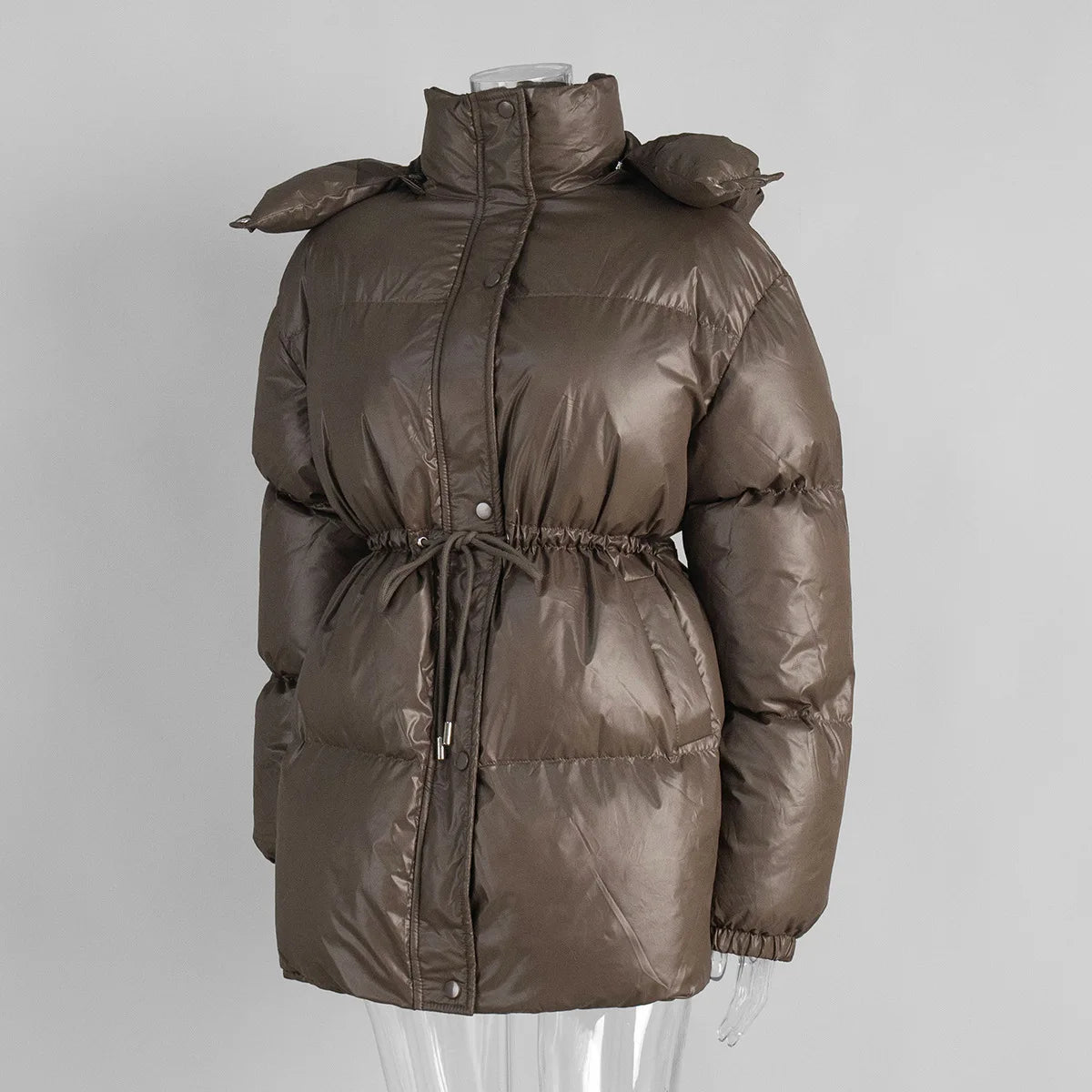 2025 New Fashion Warm Padded Jacket Women Winter Parkas Long Sleeve Hooded Bread Cotton Clothes Female Thick Jacket Outerwear