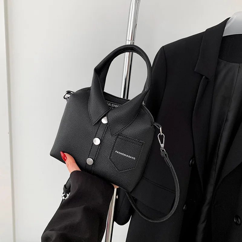 PU Square Compact Shoulder & Crossbody Bag