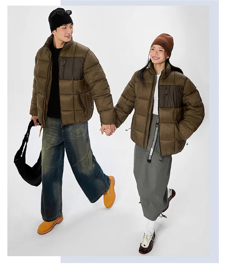 Warm Unisex Jacket Coats Outdoor Parka Cotton-Padded couple Pure Cotton loose thicken Coat High Quality brand winter clothing