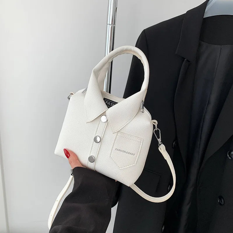 PU Square Compact Shoulder & Crossbody Bag