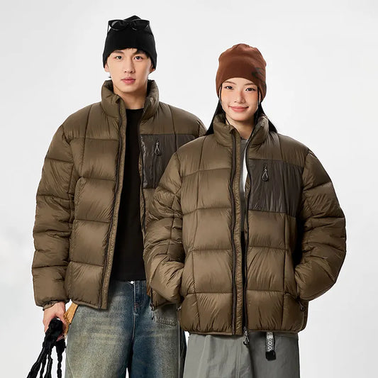Warm Unisex Jacket Coats Outdoor Parka Cotton-Padded couple Pure Cotton loose thicken Coat High Quality brand winter clothing