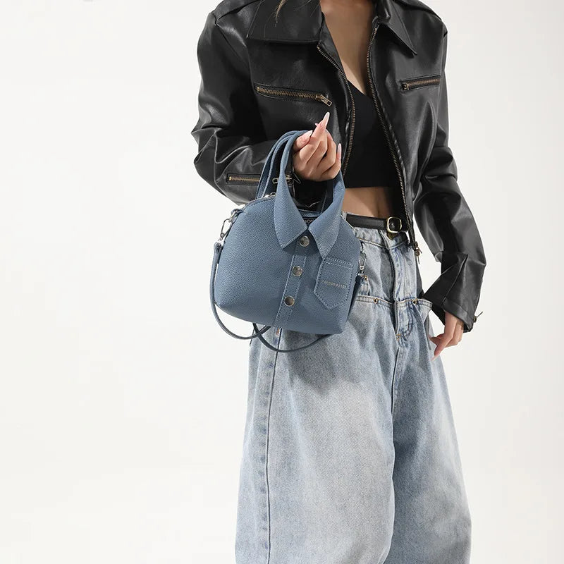 PU Square Compact Shoulder & Crossbody Bag