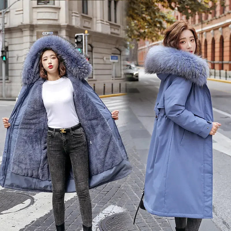 Woman Jackets Women's Hooded Puffer Coat Coats Parka New Winter Female Korean Style Clothing Long Aesthetic Clothes Down Jacket