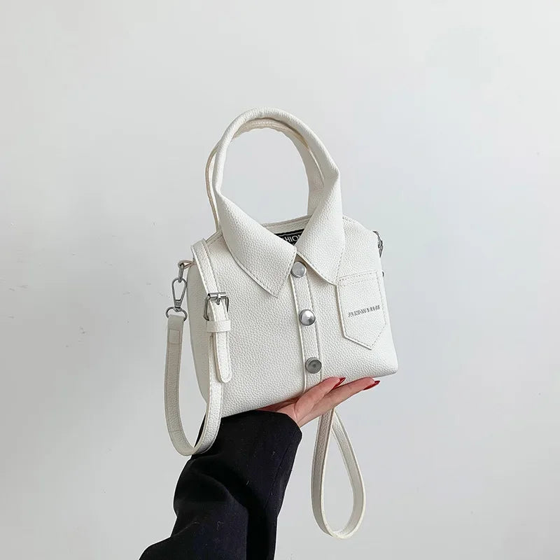 PU Square Compact Shoulder & Crossbody Bag