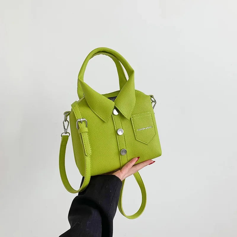 PU Square Compact Shoulder & Crossbody Bag