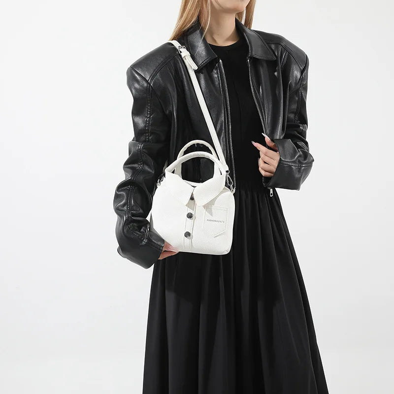 PU Square Compact Shoulder & Crossbody Bag