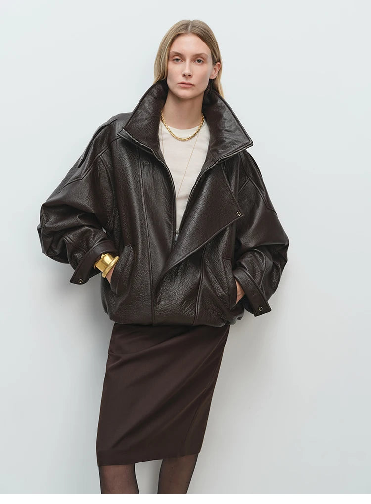 Spring Oversized Black Soft Pu Leather Jacket Men Long Sleeve Belt Luxury Designer European Fashion Clothes 2025