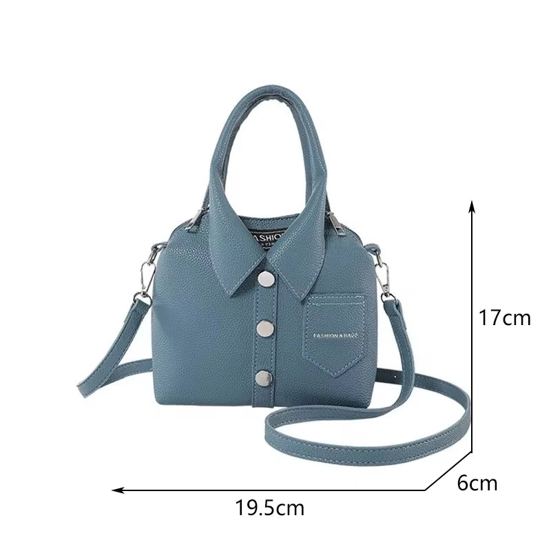 PU Square Compact Shoulder & Crossbody Bag