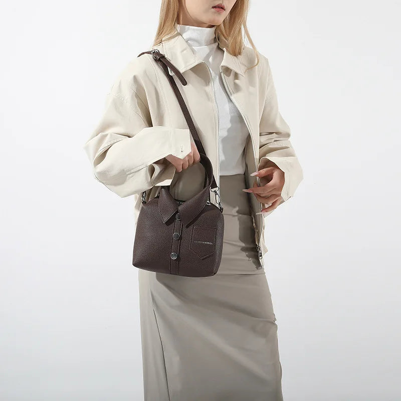 PU Square Compact Shoulder & Crossbody Bag