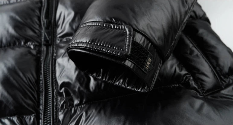 Winter Men’s Glossy Down Jacket – Lightweight Waterproof Short Parka