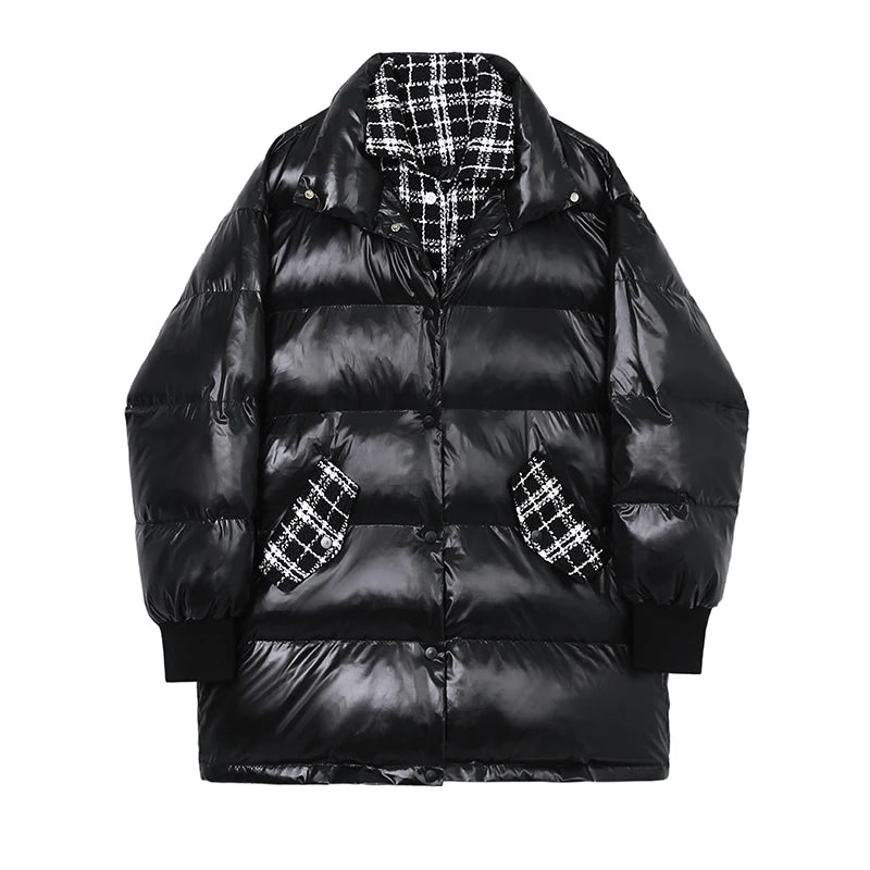Male Handsome Down Jacket – Chic Two-Piece Winter Coat for Men