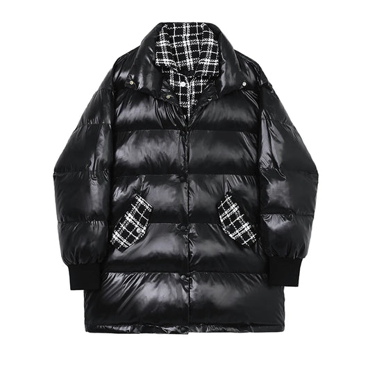 Male Handsome Down Jacket – Chic Two-Piece Winter Coat for Men
