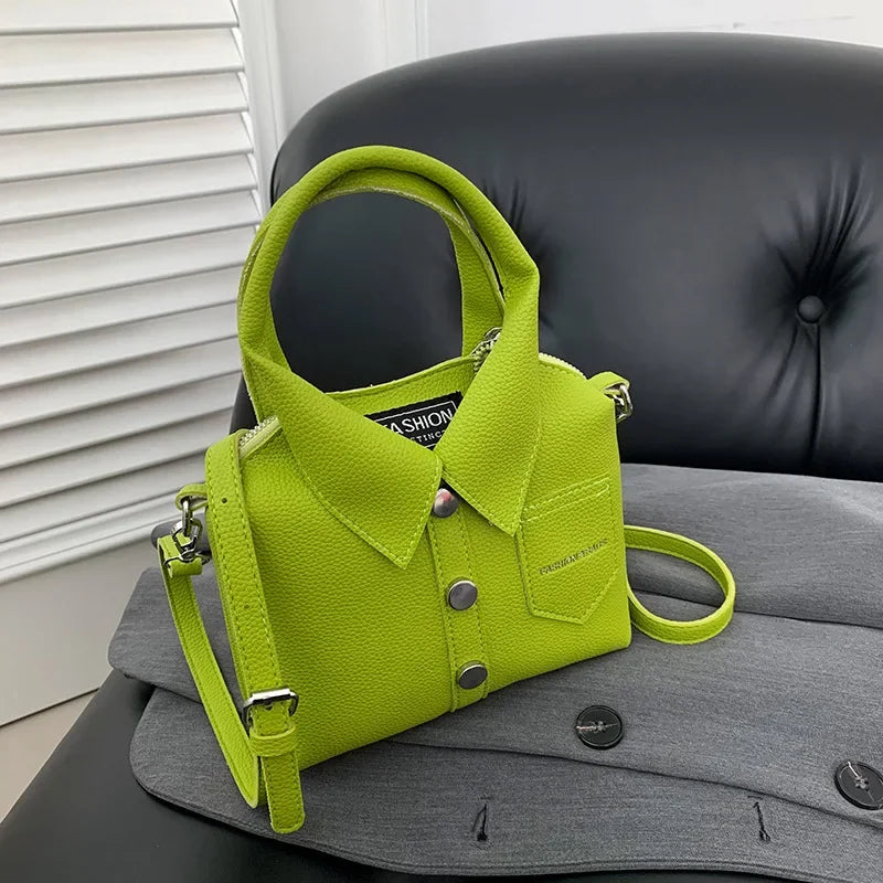 PU Square Compact Shoulder & Crossbody Bag