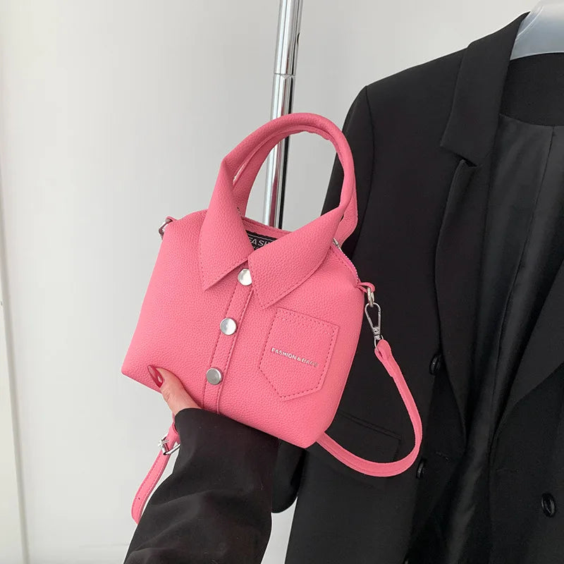 PU Square Compact Shoulder & Crossbody Bag