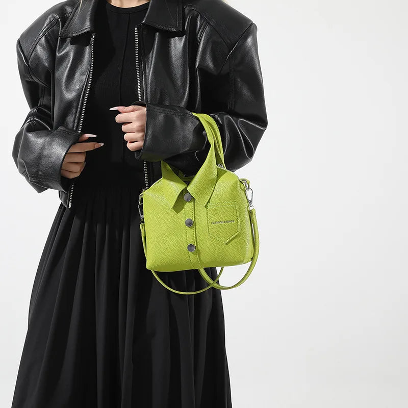 PU Square Compact Shoulder & Crossbody Bag