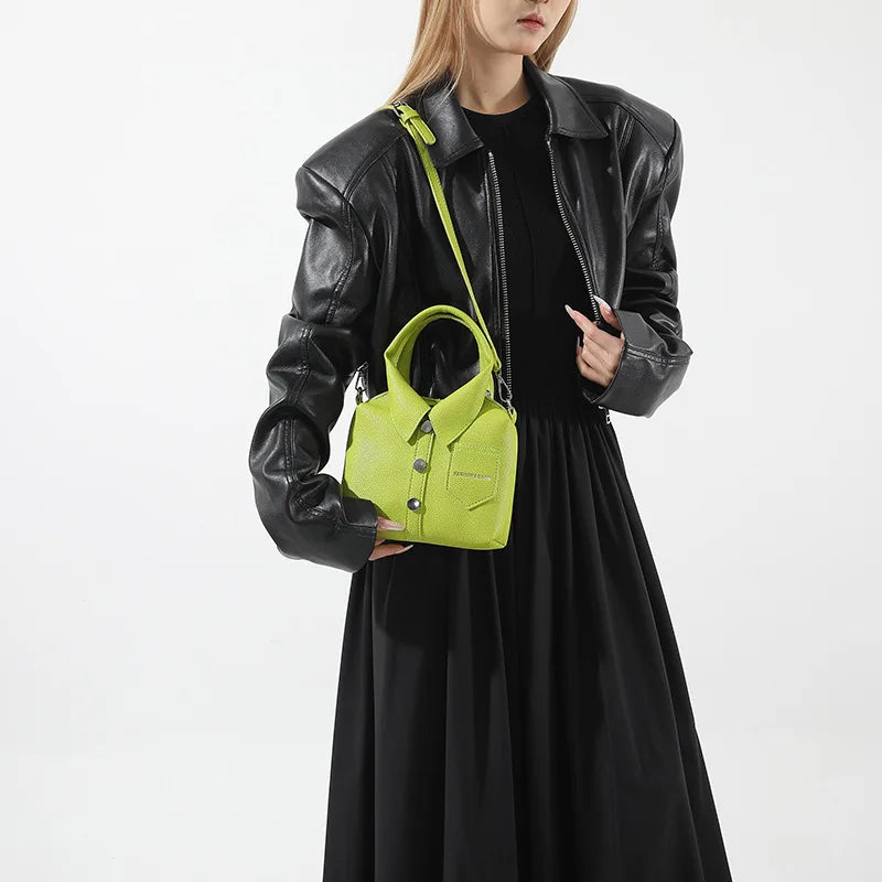 PU Square Compact Shoulder & Crossbody Bag