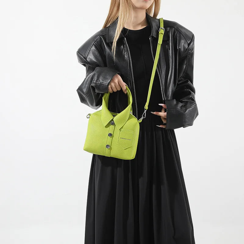 PU Square Compact Shoulder & Crossbody Bag