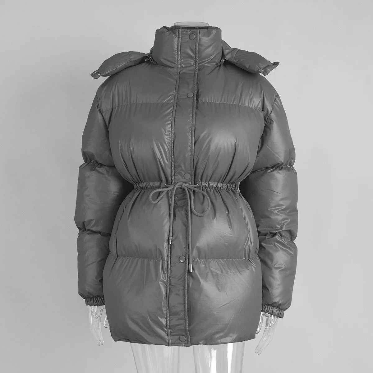 2025 New Fashion Warm Padded Jacket Women Winter Parkas Long Sleeve Hooded Bread Cotton Clothes Female Thick Jacket Outerwear