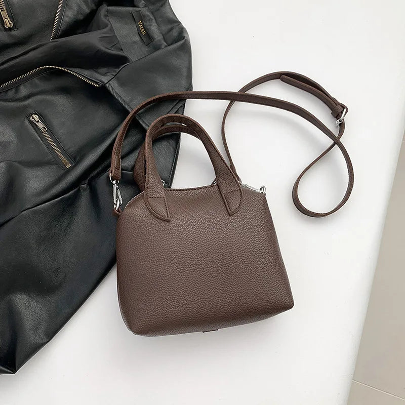 PU Square Compact Shoulder & Crossbody Bag