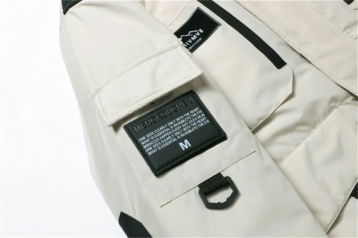 New Winter Men’s Hooded Down Jacket with Fur Collar