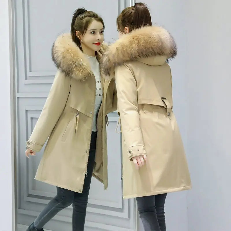 Woman Jackets Women's Hooded Puffer Coat Coats Parka New Winter Female Korean Style Clothing Long Aesthetic Clothes Down Jacket