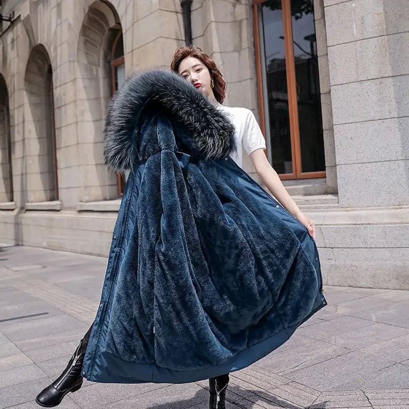 Woman Jackets Women's Hooded Puffer Coat Coats Parka New Winter Female Korean Style Clothing Long Aesthetic Clothes Down Jacket