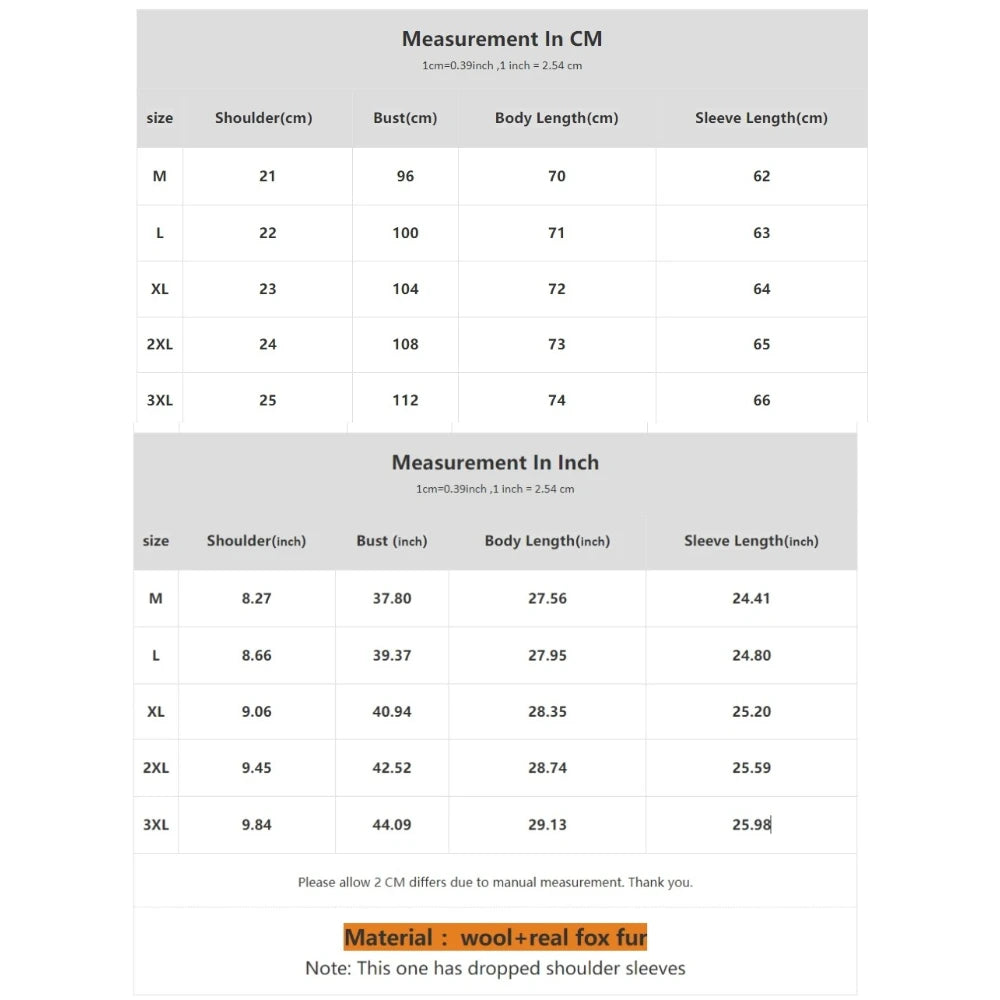 Fur Coat Natural Fur Collar Real Fox Fur Overcoat Female 2025 Autumn Winter Wool Coat Women Clothes Cuffs Woolen Jacket