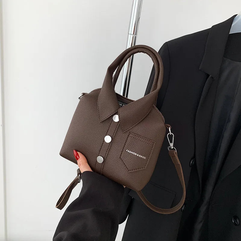PU Square Compact Shoulder & Crossbody Bag
