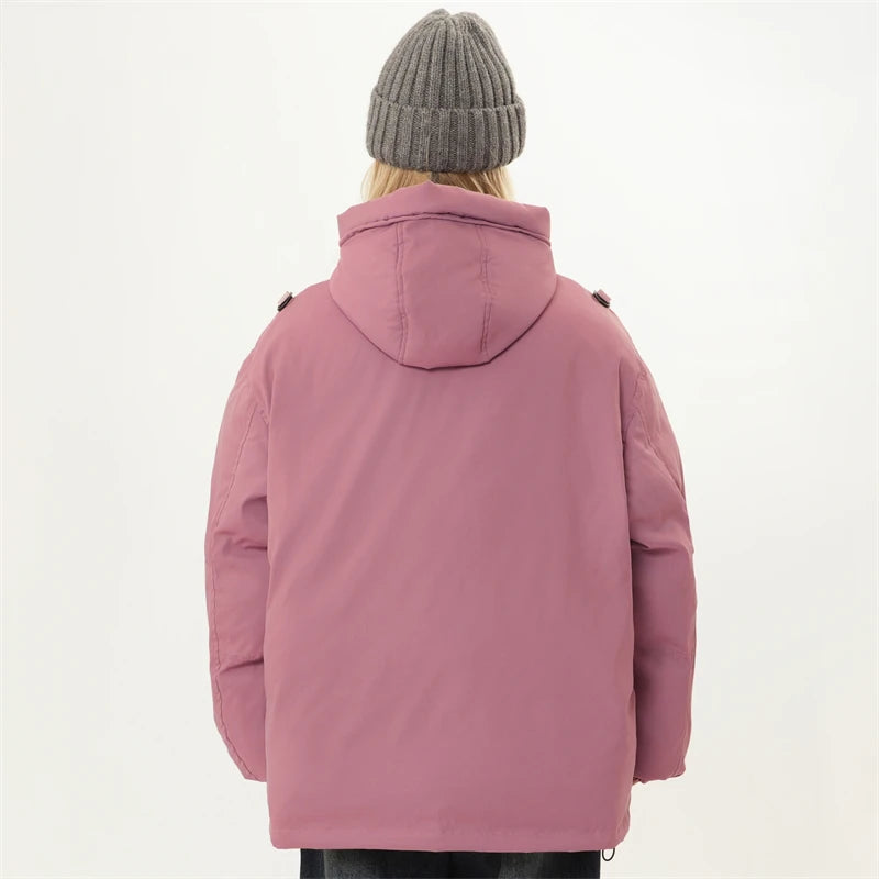 Down Jacket with Hood Winter Puffer Coats Woman Outerwear Women's Lightweight Padded Jackets Warm Parkas